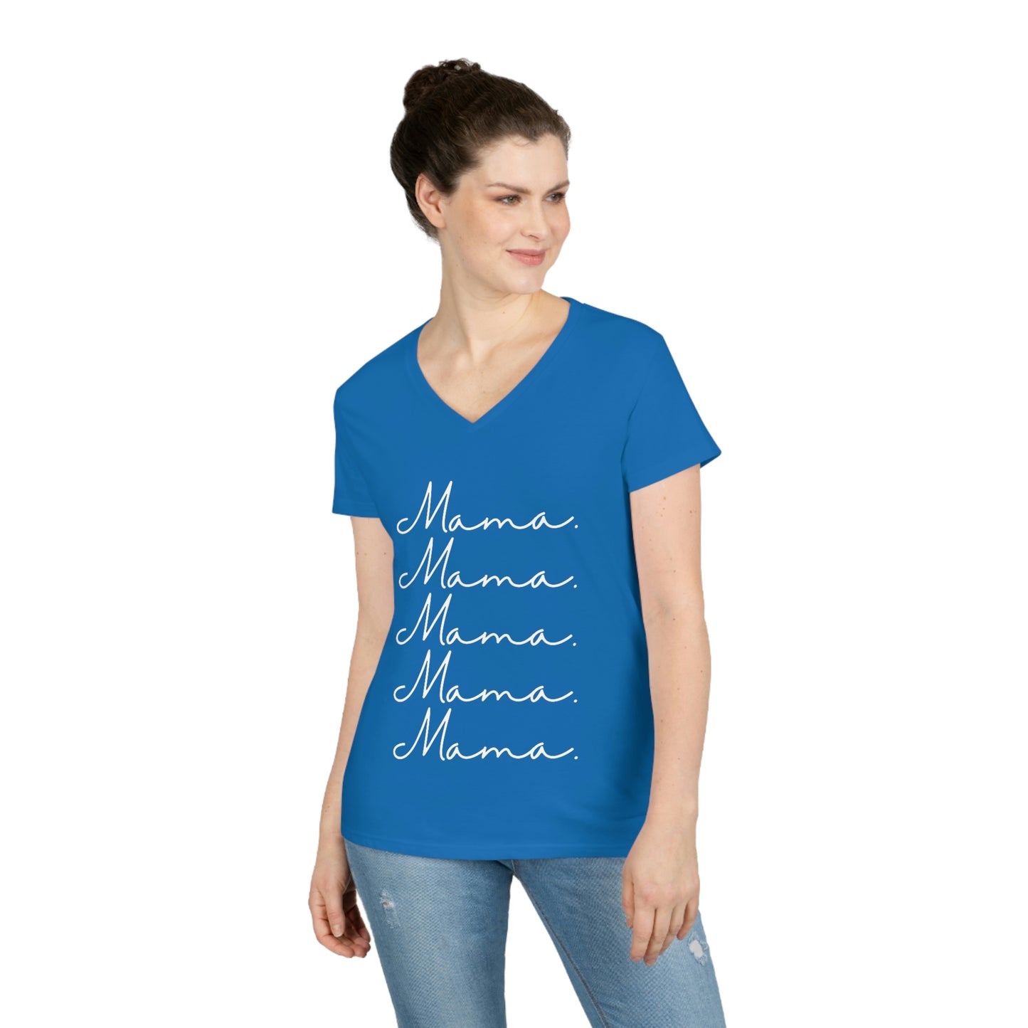 Mama Mama Ladies' V-Neck T-Shirt
