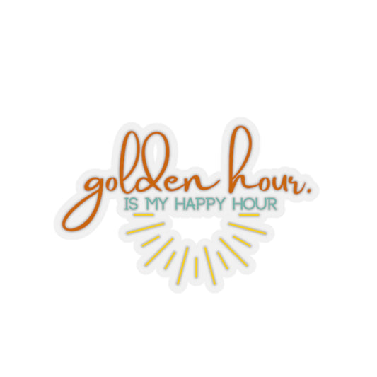 Golden Hour is my Happy Hour Sticker
