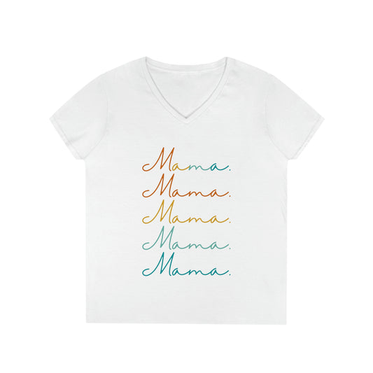 Mama Mama Ladies' V-Neck T-Shirt